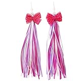 HugeDE Kids' Bicycle Bike Bowknot Streamers Scooter Handlebar Tassel Streamers for Boys Girls