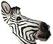 World Of Wonders African Zebra Head Mount Wall Statue Mini-Bust 9.25 in.