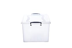 Superio Storage Bins with Lids- Clear Boxes for
