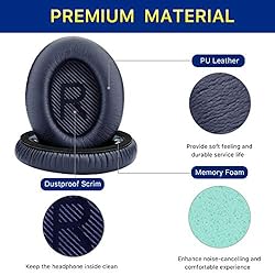 YOCOWOCO Ear Pads Cushions for Bose QC35/ QC35II