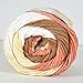 Spinrite Peaches & Creme (Cream) Cotton Yarn Stripes Sandstone Stripes 2 oz