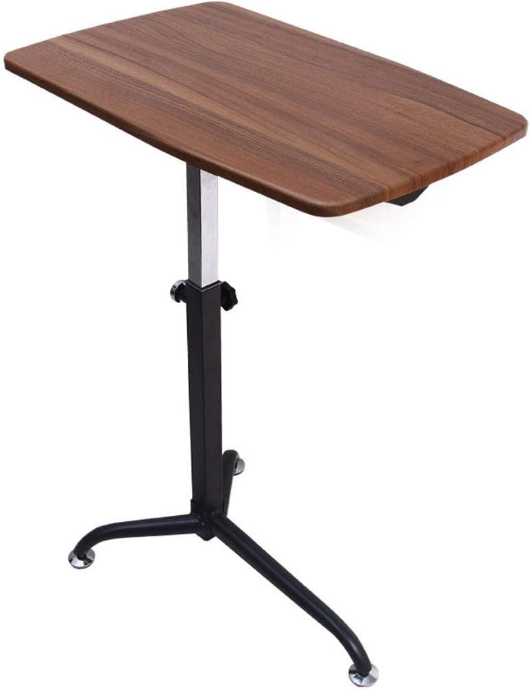 Standing Lifting Mobile Laptop Table Adjustable Height,Side Table Presentation Cart Study Table Sofa Bedside Table Lazy Table with Casters Easy to Assemble Small-G-62x40x91.5cm
