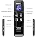 REIDEA 8GB Digital Voice Recorder with One-Step Noise Reduction & T-Mark Function, Digital Audio Sound Recorder Dictaphone with MP3 Player, Black