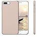 kwmobile Case Compatible with Apple iPhone 7 Plus / 8 Plus - Soft Durable Shockproof PU Leather Smartphone Cover - Beige