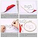 Caydo 5 Pieces Transfer Paper with Embossing Stylus, Water-Soluble Pens, Carbon Tracing Paper on Cross Stitch Cloth, Canvas, Wood for Home Sewing Paint Kit