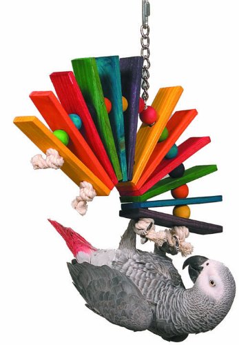 Super Bird Creations 14 by 11-Inch Peacock Sr. Bird Toy, Large