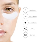 Chargenyang 50 Pair Under Eye Gel Pads Lash Extension Makeup Patches Pro Salon view 5