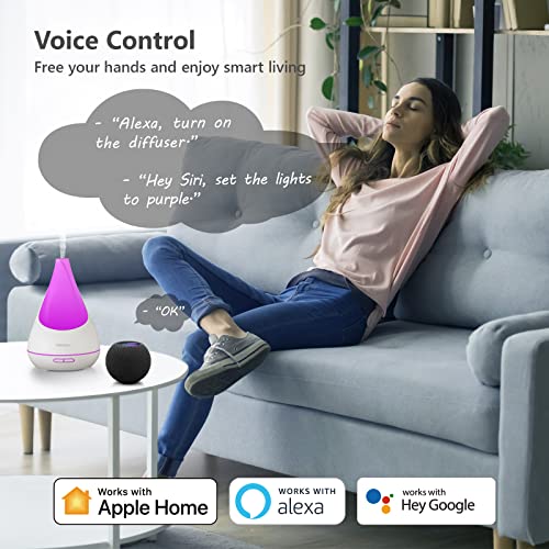 VOCOlinc Smart Diffusers for Essential Oils Large Room, 300ml