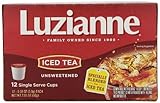 Luzianne, Iced Tea, Unsweetened Iced Tea, K-Cups, 12 Count, 2.16oz Box (Pack of 3)