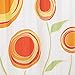 iDesign Fabric Marigold Shower Curtain for Master, Guest, Kid's, College Dorm Bathroom, 72