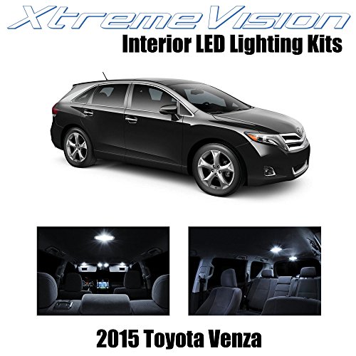XtremeVision Toyota Venza 2015+ (11 Pieces) Pure White Premium Interior LED Kit Package + Installation Tool