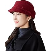 Women Vintage Fedora Bowler Hats Elegant Felt Cloche Hat Visor Warm Bowknot Newsboy Cap Fall Winter