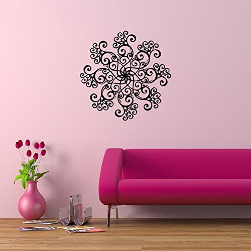 Wall Decal Indian Buddhism Mandala Flower Wall Sticker for Yoga Studio Medication Room Decoration - Image 3