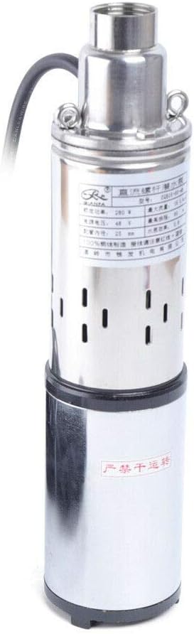 280W 48V Max.Lift 60M Lift 30mm Outlet 16L/m Solar Powered Deep Well Water Pump Submersible Deep Well Pump USA STOCK
