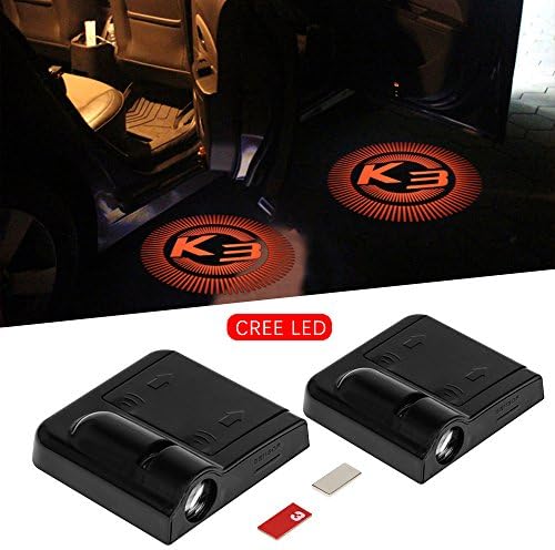 Pair Of LED Car Wireless Door Courtesy Lights Light Welcome Ghost Shadow Step Laser Projector Logo Emblem Light LED Auto Vehicle Lamp for KIA K3
