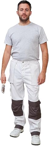 ProDec Advance Painter's Trousers 36W 31L White Stain-Resistant view 2