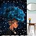 PANDAYAQ African American Shower Curtains Black Theme Durable Waterproof Bath Curtain with 12 Hooks