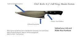 Tacit Logic Custom Chef Knife, Personalized chef