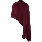 Villand Women's 100% Pure Cashmere Knitted Shawl Wrap - Extra Large Lightweight Pashmina Stole with Gift Box
