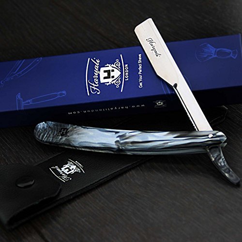 Haryali London Mens Professional Straight Cut Throat Razor Beard and Mustache Traditional Manual Shaving Razor for Perfect Shave