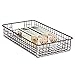 mDesign All Purpose Basket - the Flexible Storage Basket - Silver Wire Basket with Handles - Universally Applicable - Stable Grid Box