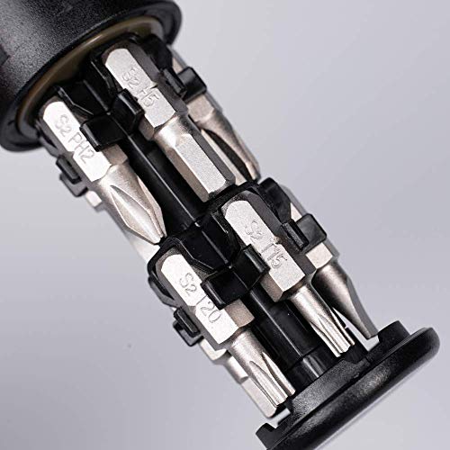 Nanch Ratchet Screwdriver Sets,EDC Tool 11 in 1 Multibit Screwdriver