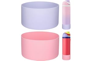 HEYSKAY 2PCS Silicone Boot for Owala Flask Water Bottle Anti-Slip Protective Sleeve for Owala Twist,FreeSip and Flip Stainless Steel Water Bottle BPA-Free Boot Bottom Base