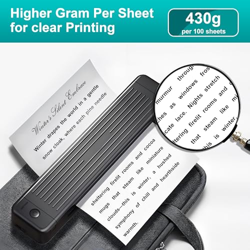 (100 Sheets) A4 Thermal Paper Foldable, BPA-Free, Quick Dry, Thermal Paper for Documents, Web Pages and Photos (100)