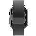 Lumina Apple Watch Band with Magnetic Lock-Lumina Milanese Style Watch Loop Stainless Steel Bracelet Strap Band-No Buckle Required-Black