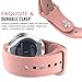 MoKo Gear S2 Watch Band, Soft Silicone Replacement Sport Band for Samsung Gear S2 Smart Watch, NOT FIT S2 Classic (SM-R732 & SM-R735), NOT FIT Gear Fit2 Watch, Vintage Rose