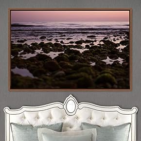 signwin Framed Canvas Wall Art Coastal Scenery Aerial...