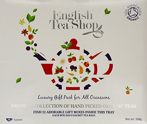 English Tea Shop Organic Luxury Tea Box ,Pack of 96 Tea Bags