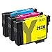 ejet Remanufactured Ink Cartridge Replacement for Epson 252XL 252 XL T252XL to use with Workforce WF-7710 WF-7720 WF-3620 WF-3640 WF-7610 WF-7620 WF-3630 Printer (1 Cyan, 1 Magenta, 1 Yellow) 3 Pack