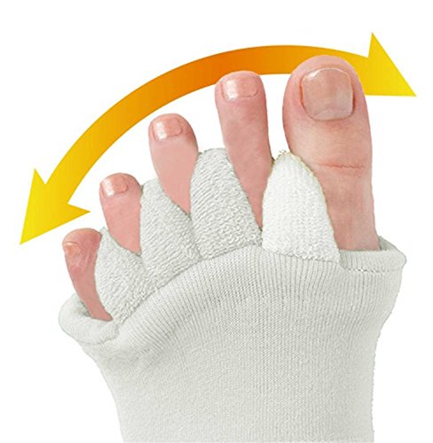 Toe Separator Women Foot Alignment Socks Yoga GYM Massage Toeless Relieve Pain 3 Pack