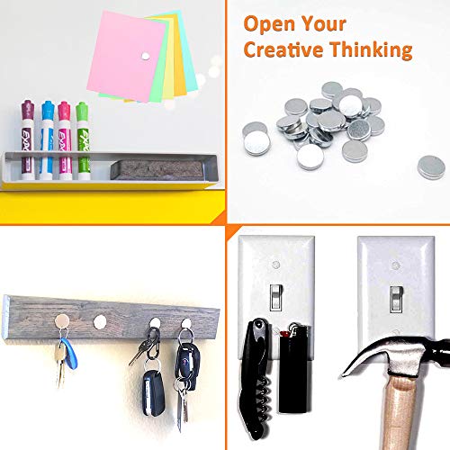 60PCS Fridge Magnet, Magnets for Stainless Steel Refrigerator, Premium Office Magnets, Whiteboard Magnets by BRYUBR