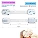 Safety Bambino Adjustable Baby Safety Locks No Drilling 6x Pack Safety Latches to Baby Proof Cabinets Doors Drawers Refrigerators Toilets & More Free Bonus - White