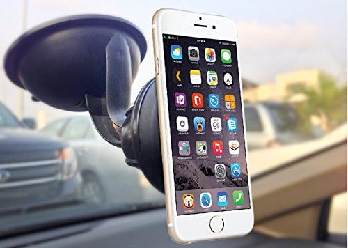 Magnetic Car Mount Windshield Holder Heavy Duty Magnet Ultra Strong Mount by Zerox for Cell Phones and Smartphones