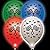 Checkered Flag White Balloons Assorted Lights 10 Pack