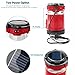 LED Camping Lantern, IRuiYinGo Rechargeable Solar Lantern Flashlight Ultra Bright Hand Tough Lamp (Red Color) - Great Light for Camping / Hiking / Fishing / Backpacking / Outdoor