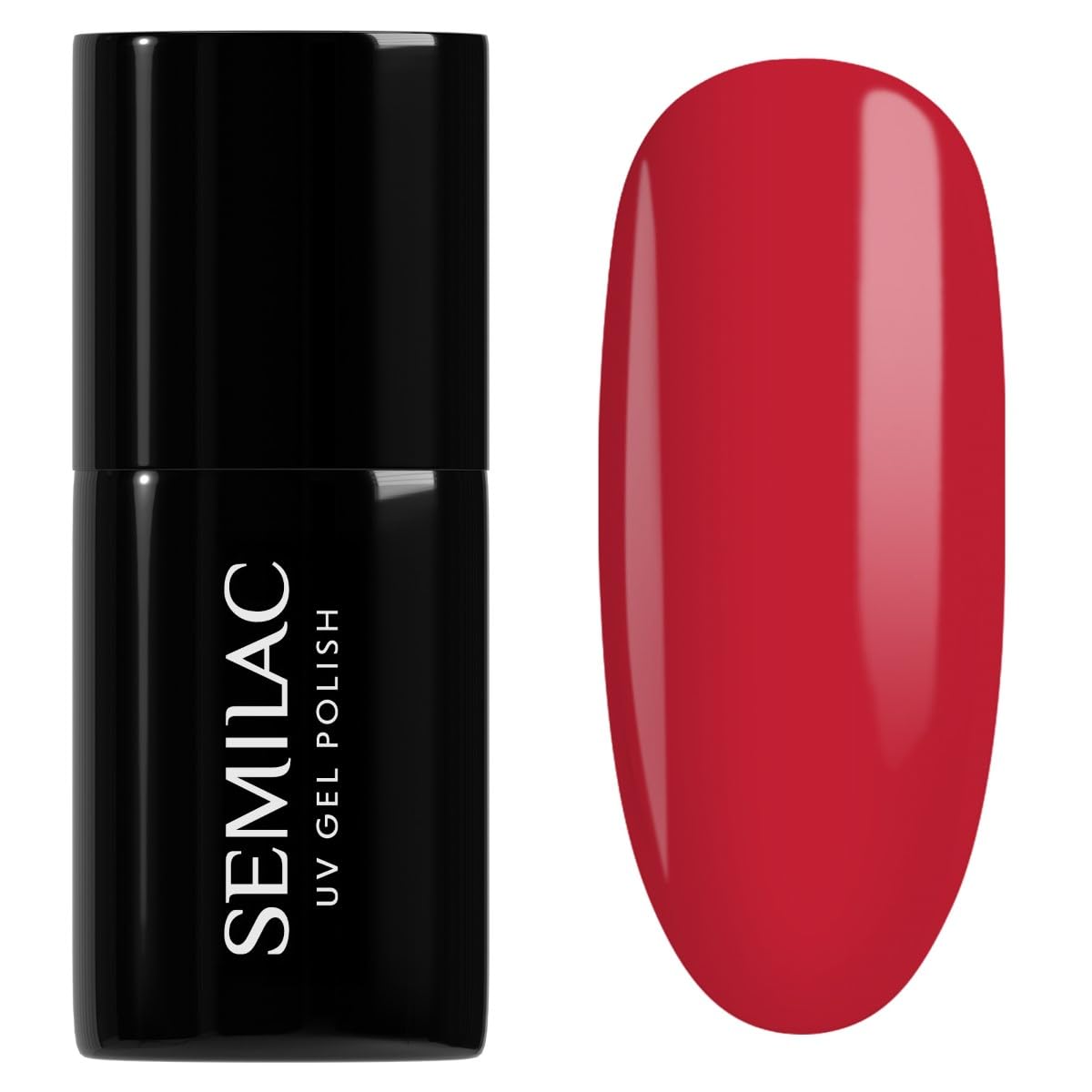 SEMILAC Gel Nail Polish 231 Girl On Fire - Full Coverage Gel Polish - Soak Off Easy To Use LED/UV Nail Lamp - Long Lasting Manicure and Pedicure up to 3 weeks