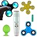 Best Fidget Spinner Set, Including 3 Spinners: LED Fidget Spinner, Blue High Speed Tri Spinner, Flower Spinner for Small Hands and the New Fidget Stick Toy. 2 Free Surprising Bonuses Inside!