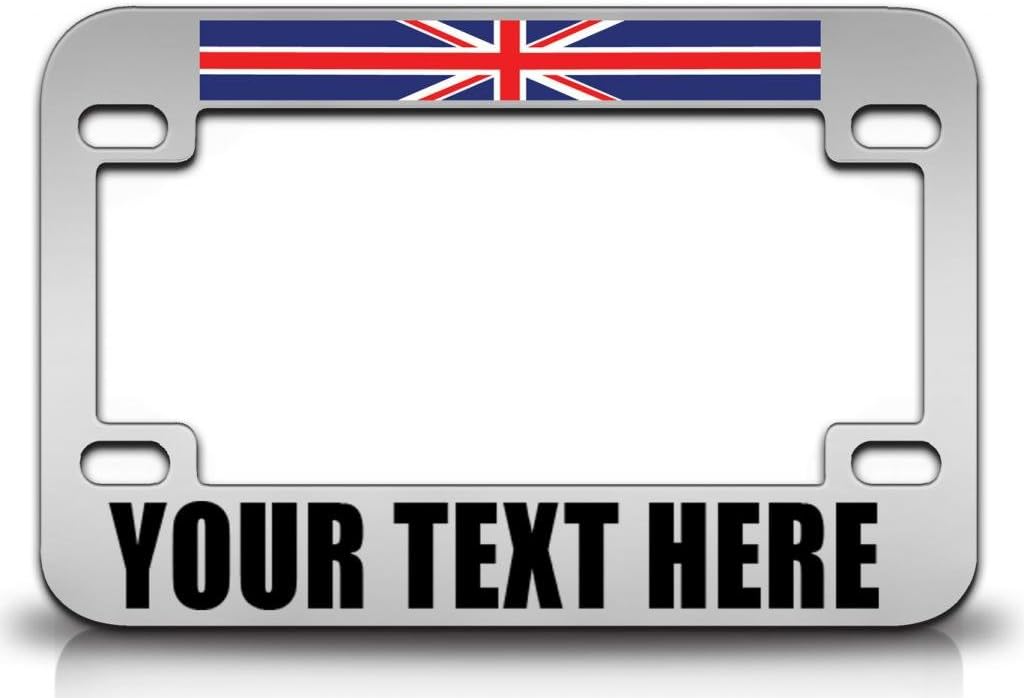 Custom Brother - British Country Flag Custom Personalized Motorcycle License Frame w98