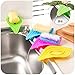 Happybuy Multifunctiona Slip Ring Leaves Soap Box Drain & Kitchen Sink Sponge Holder Nice (Blue)