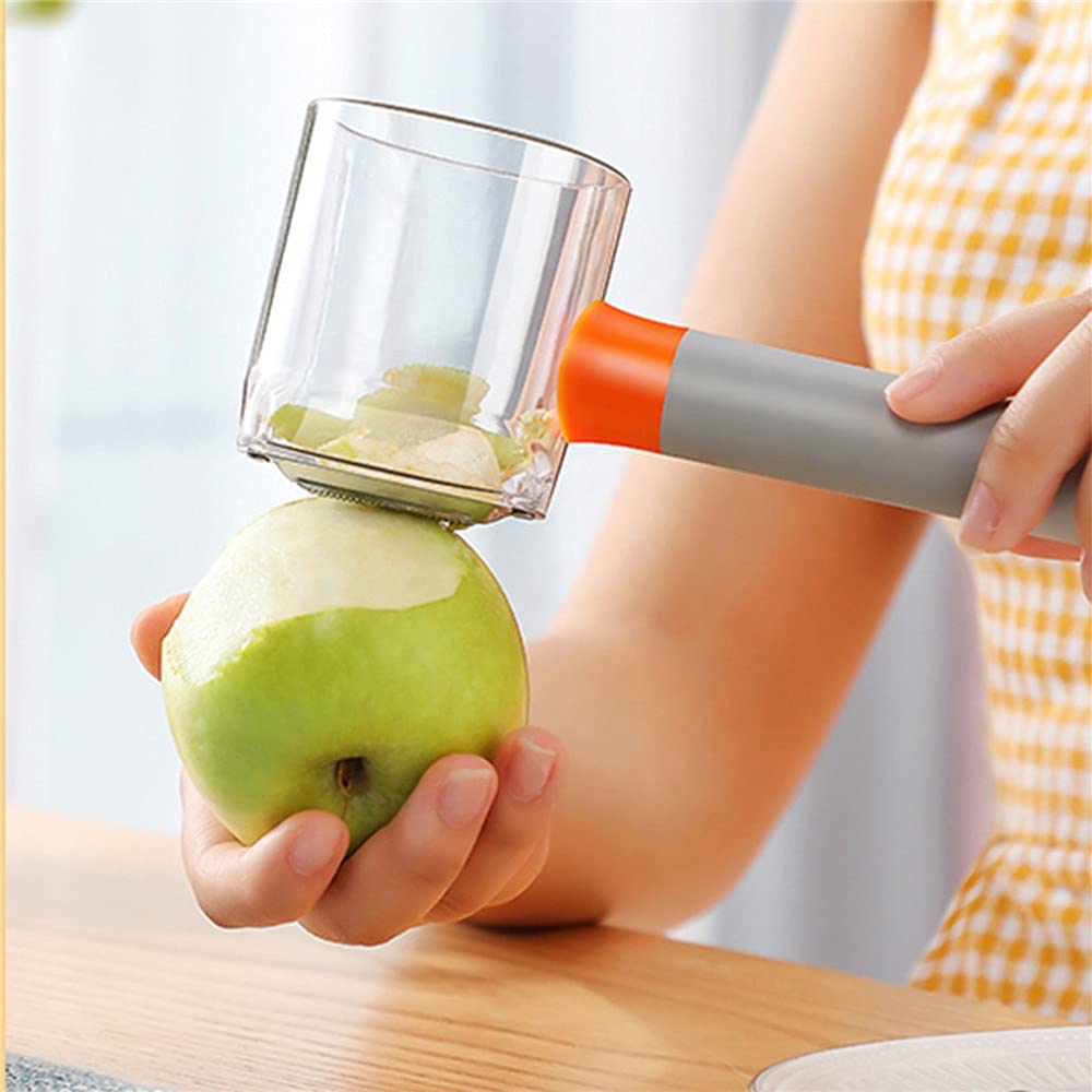 Yagviz Portable Fruit Vegetable Peeler with Collect Cup Storage Kitchen