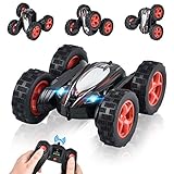 ArgoHome RC Stunt Car RC Car Remote Control Car, 360 Degree Flips Double Sided Rotating Race Car, Remote Controlled Car for Kids, 4WD Monster Truck Tumbling Crawler Vehicle, Best Gift for Kids, Black