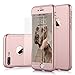 iPhone 7 Plus case,360 Degree All-around Full Body protection Utral thin Fit Case cover with Tempered Glass Screen Protector Light Weight for Apple iPhone 7 plus(ROSE GOLD)