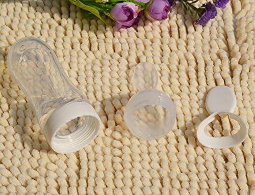 Zhisan Extruded Milk Bottle Spoon Rice Flour Food Feeding Spoon for Baby (White)