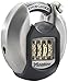 MASTER LOCK Heavy Duty Disc Padlock [Combination] [Stainless Steel] [Outdoor] M40EURDNUM - Best Used for Storage Units, Sheds, Garages, Trailers and More