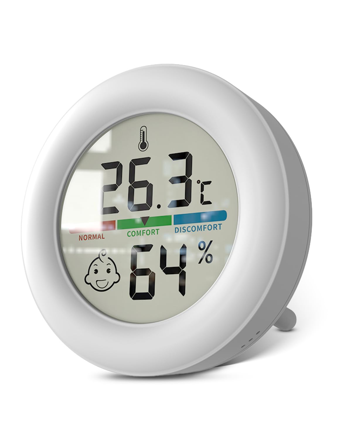 Houdian Digital Hygrometer Thermometer for Room, LCD Thermometer Room Temperature, Indoor Hygrometer with Temperature Humidity Monitor for Greenhouse, Garden, Cella