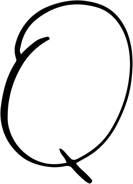 Amazon 一文字からの Q フォント Jennifer 筆記体 Mサイズ 5cm 5cm 一文字からの スーツケース ステッカー Mojis Jenni0mq Ds ウォールステッカー オンライン通販